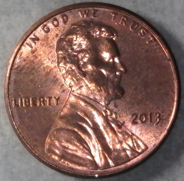 2013-P-Lincoln-Shield-Cent-Struck-Through-Shaved-Off-Rim-Burr-Found-CRH!